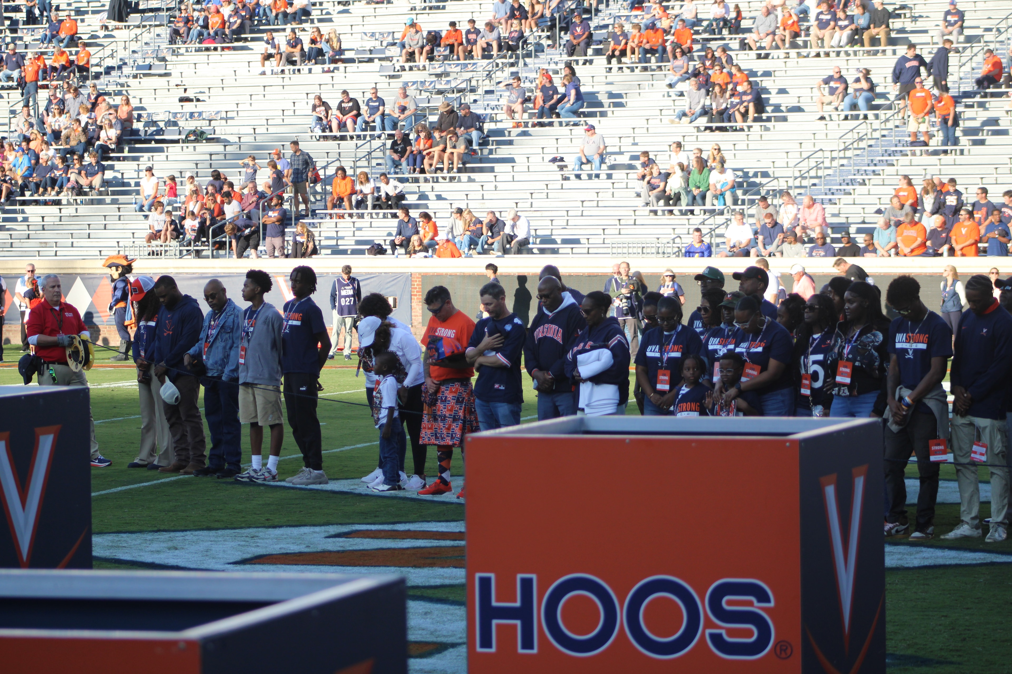 Fans at Virginia vs Delaware game day