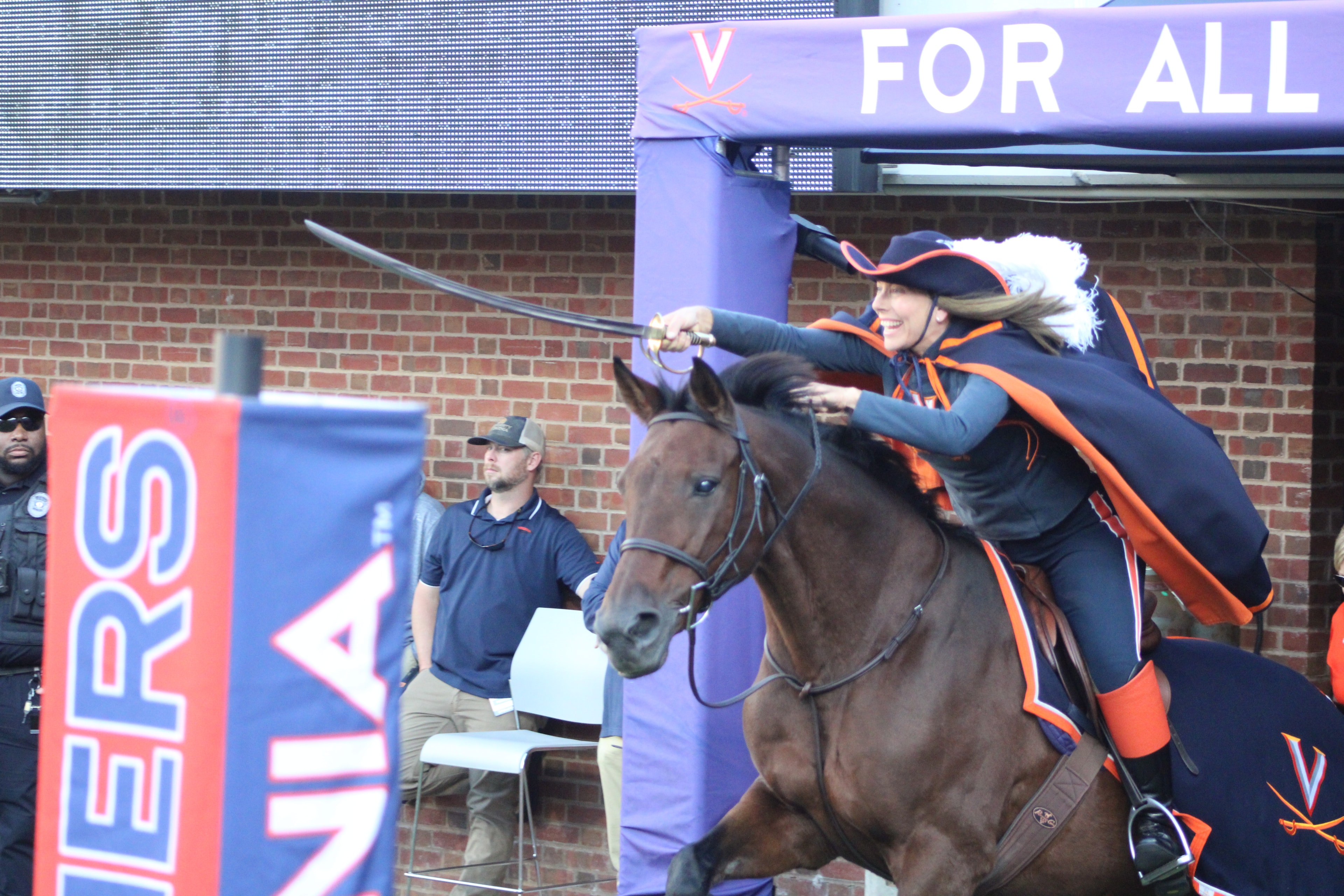 Fans at Virginia vs Delaware game day