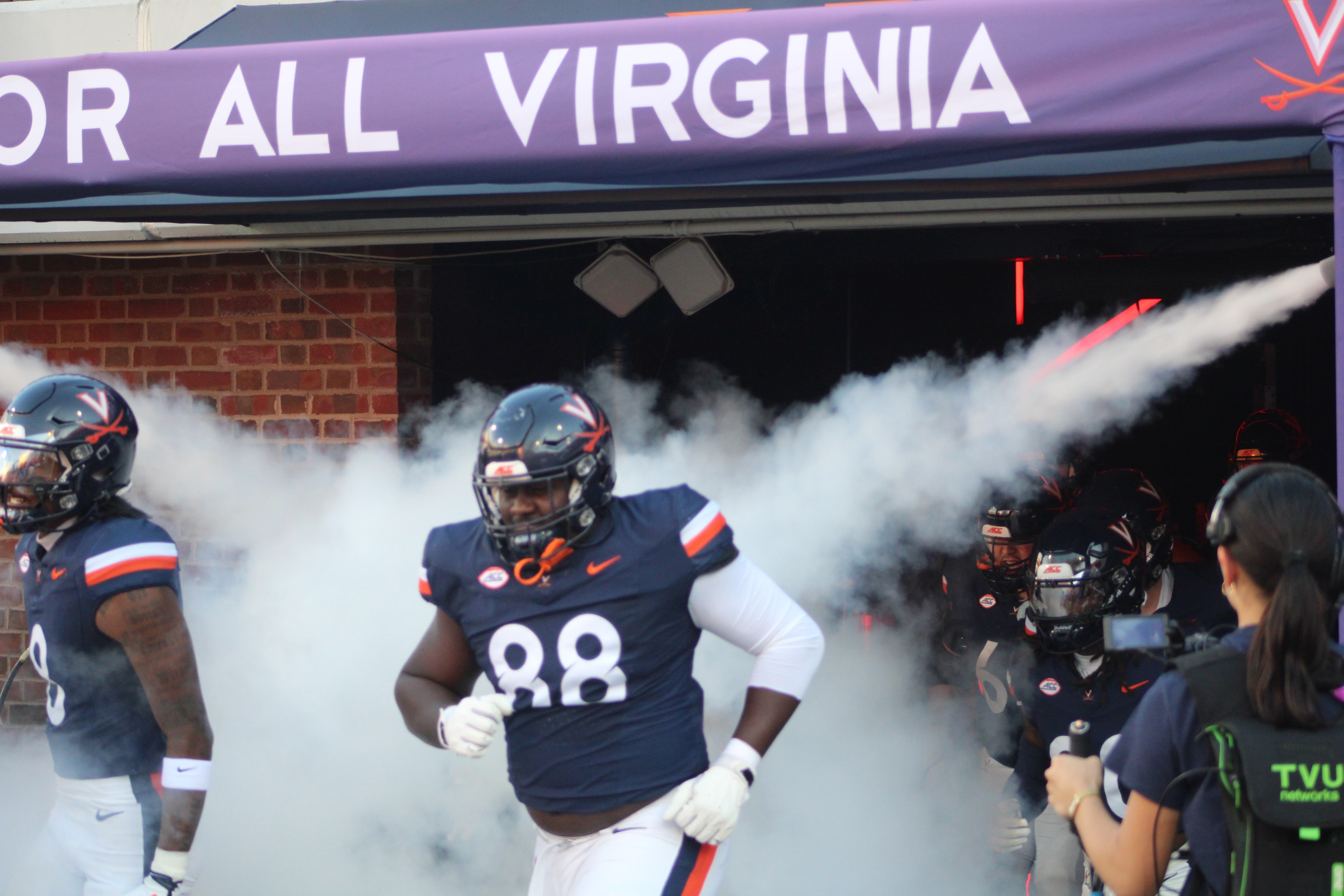 Fans at Virginia vs Delaware game day