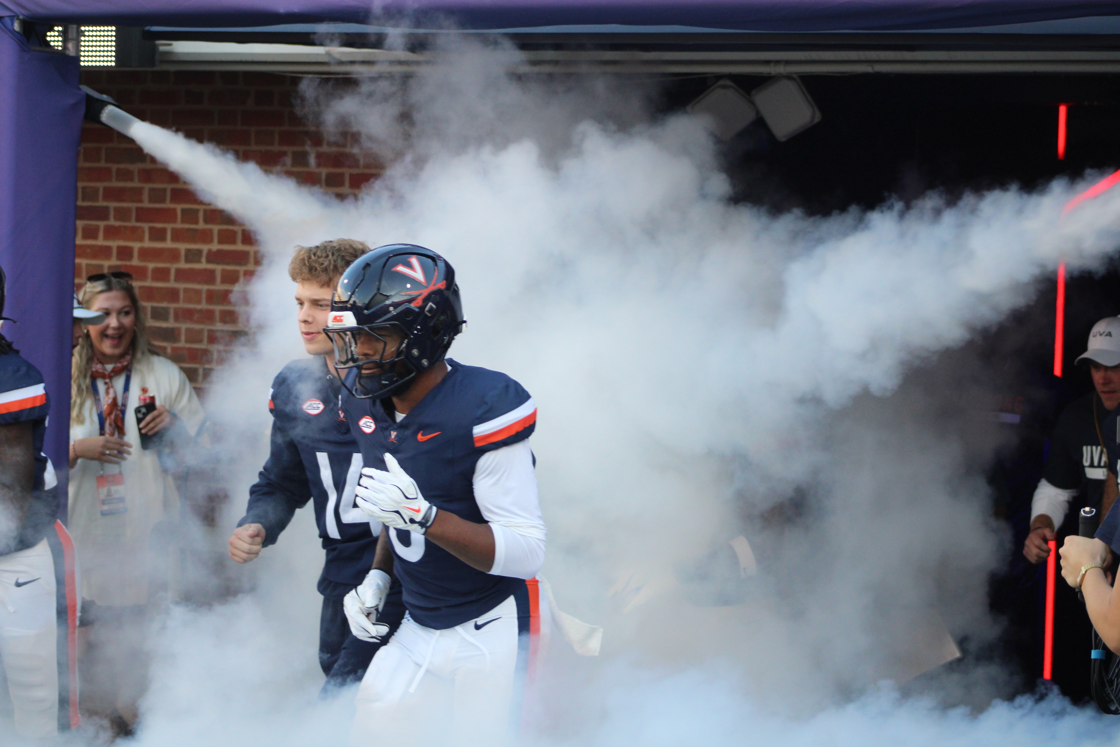 Fans at Virginia vs Delaware game day