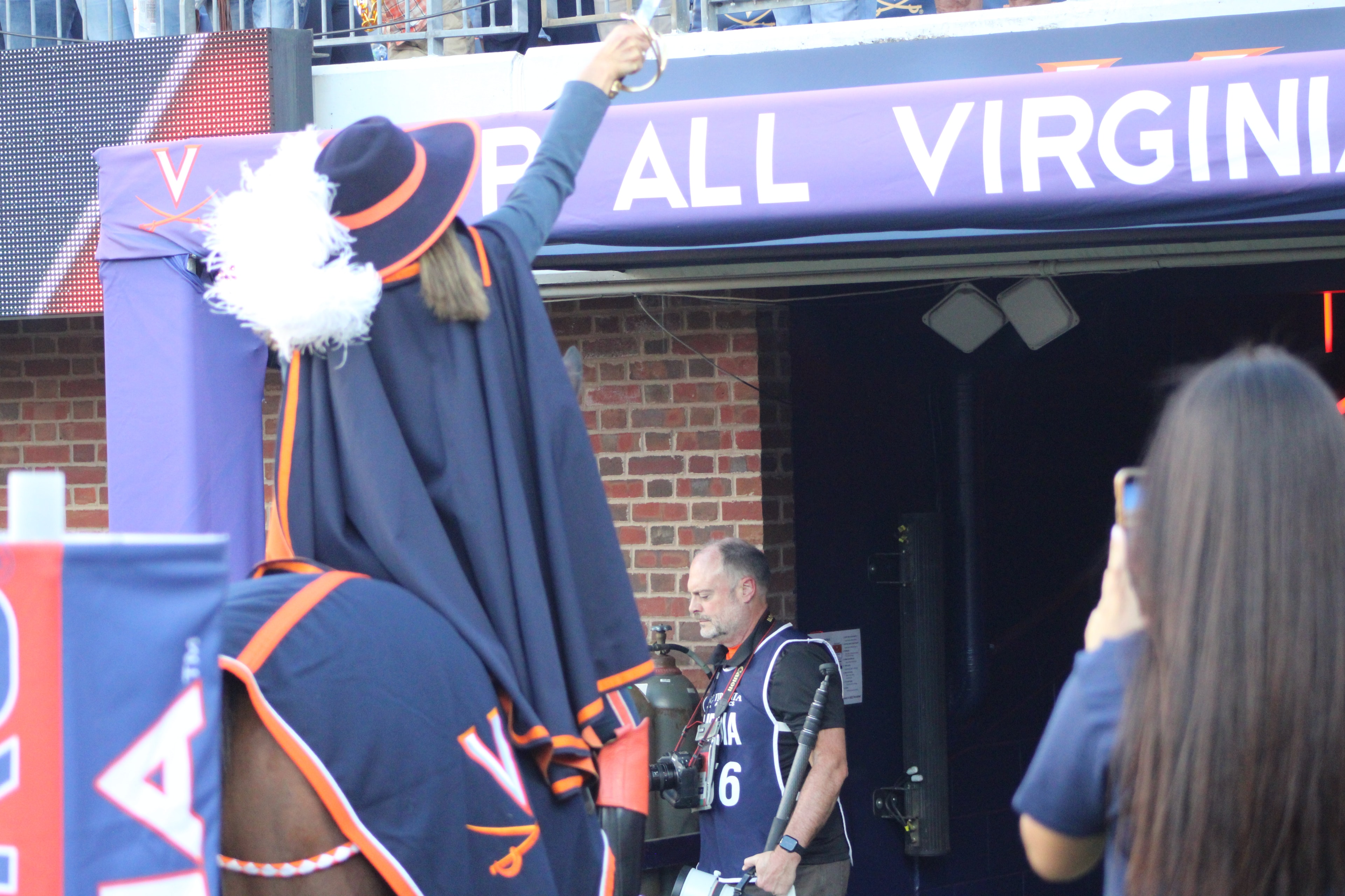 Fans at Virginia vs Delaware game day