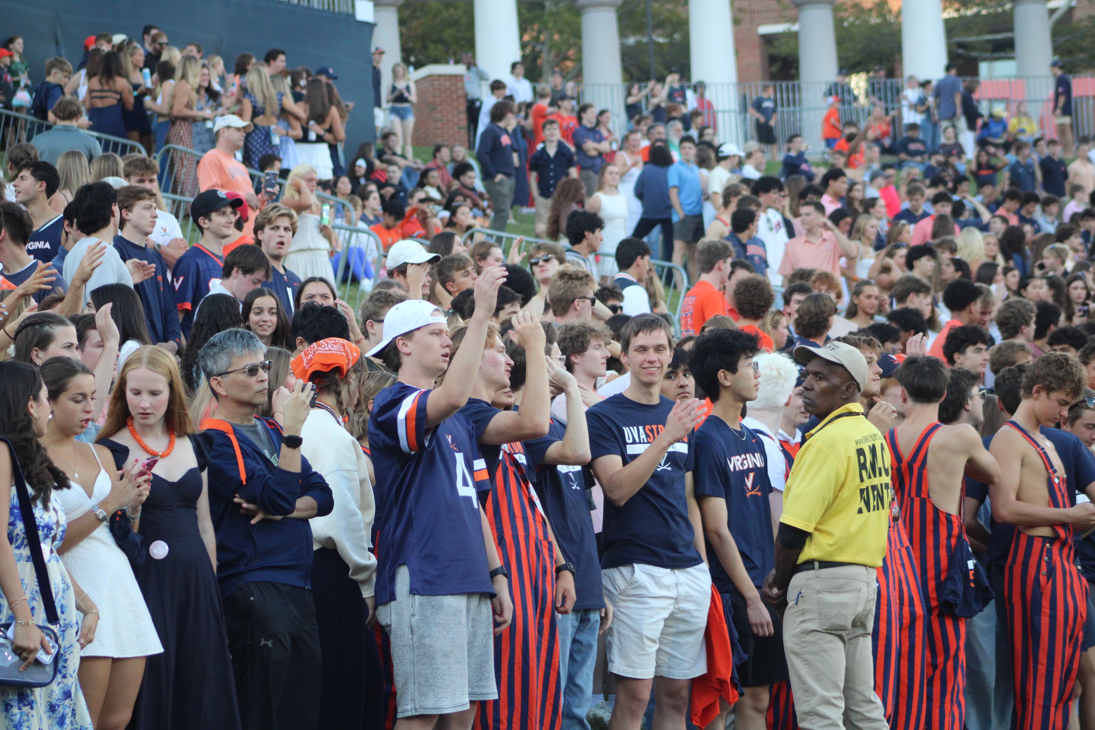 Fans at Virginia vs Delaware game day