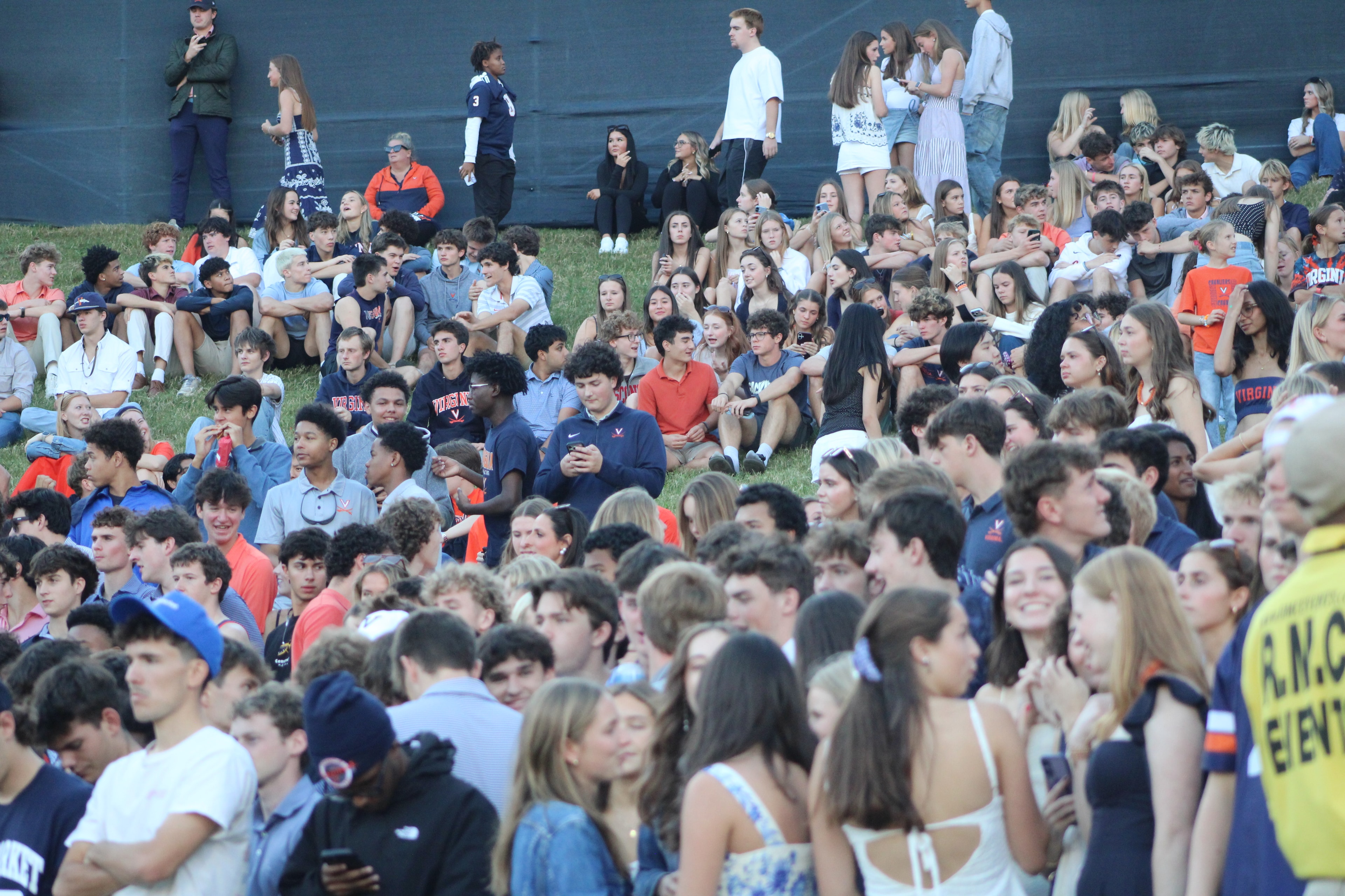 Fans at Virginia vs Delaware game day