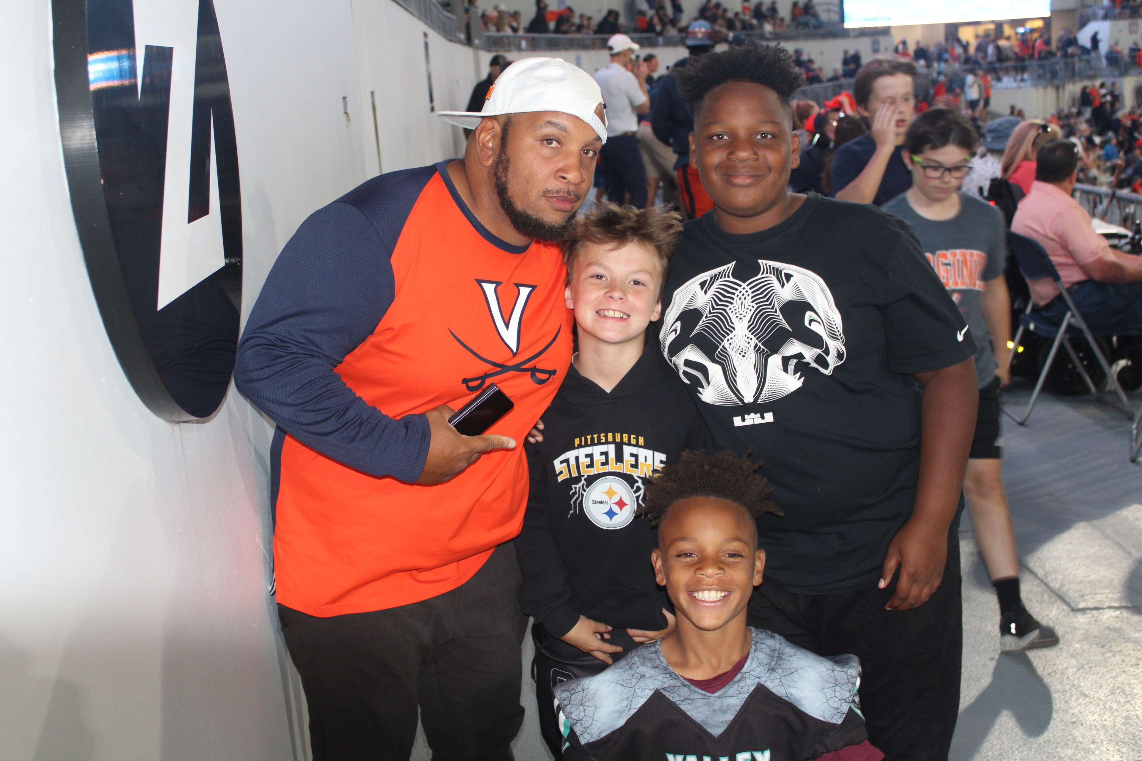 Fans at Virginia vs Delaware game day