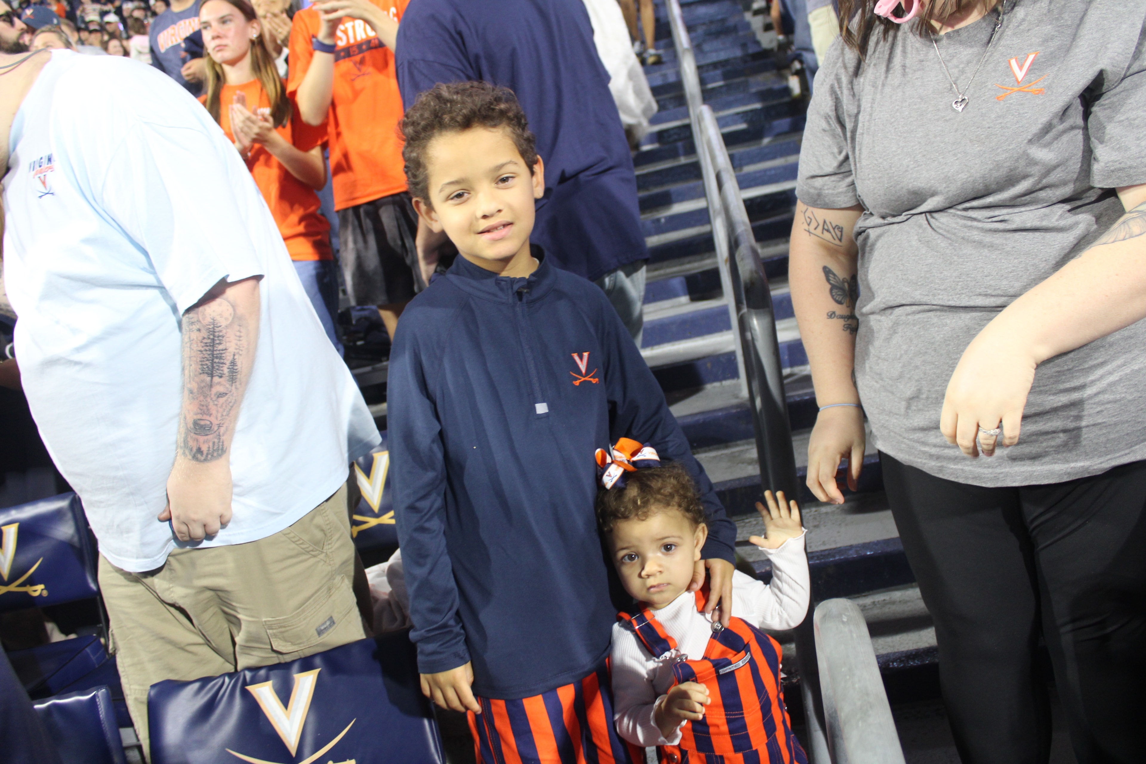 Fans at Virginia vs Delaware game day