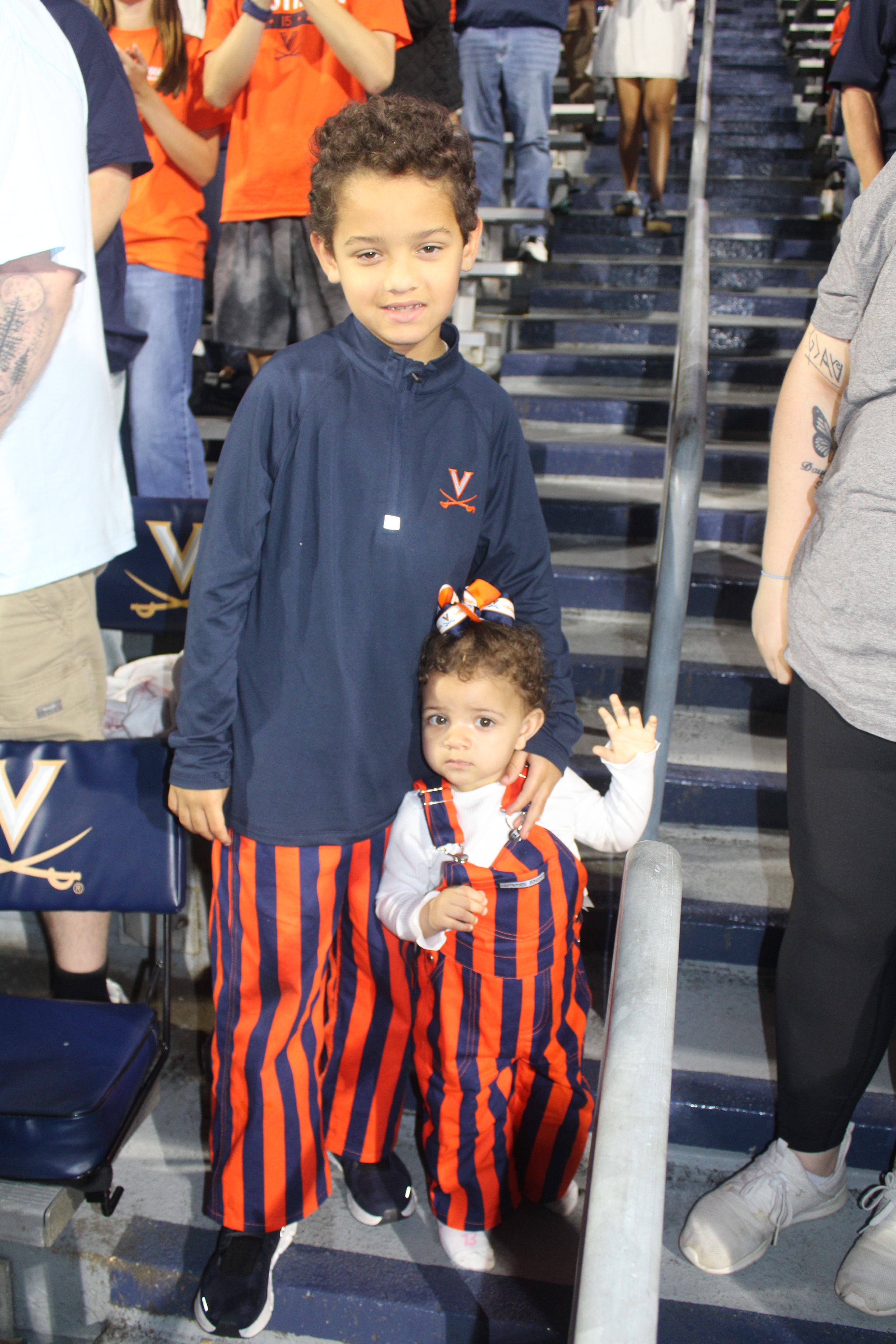 Fans at Virginia vs Delaware game day