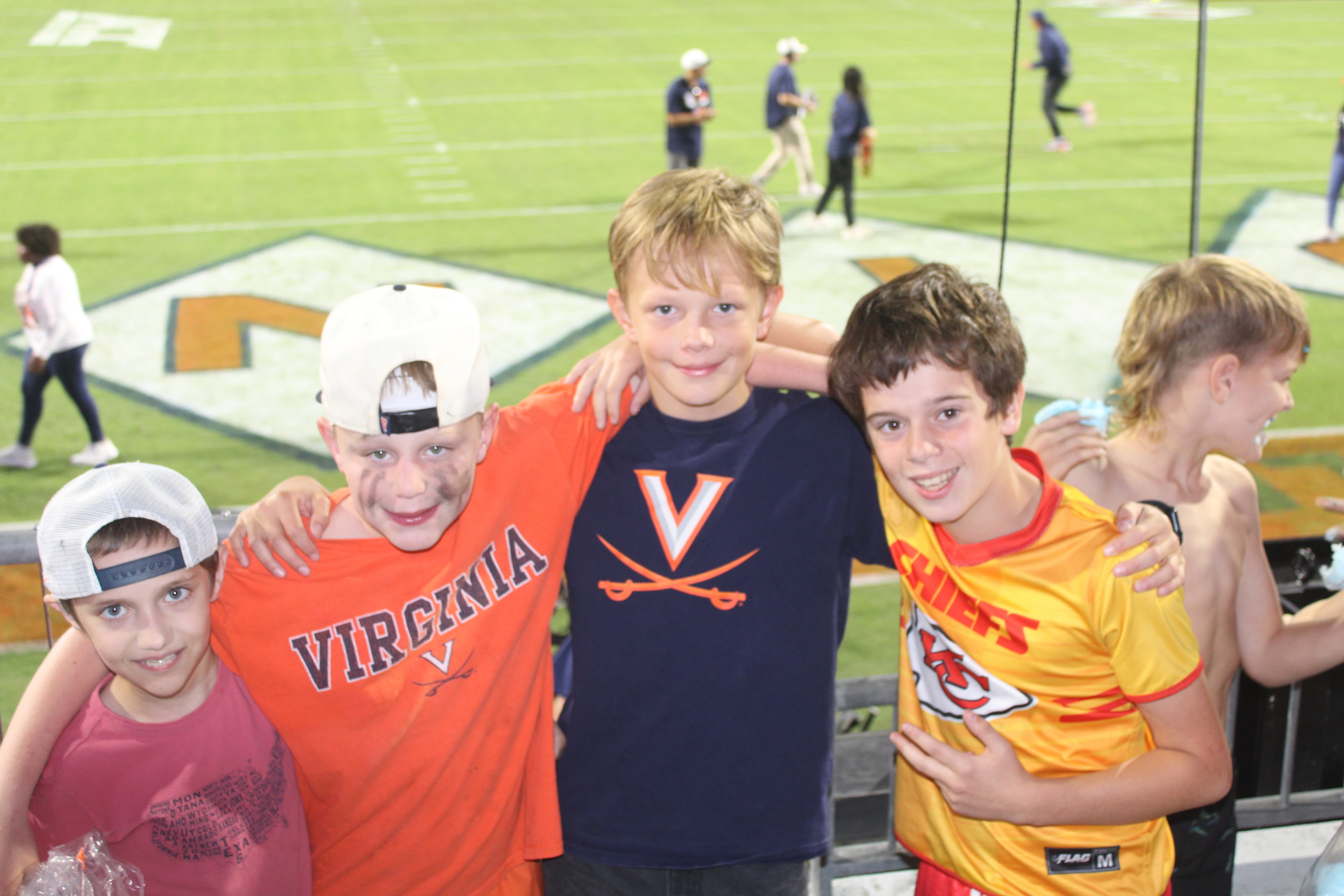 Fans at Virginia vs Delaware game day