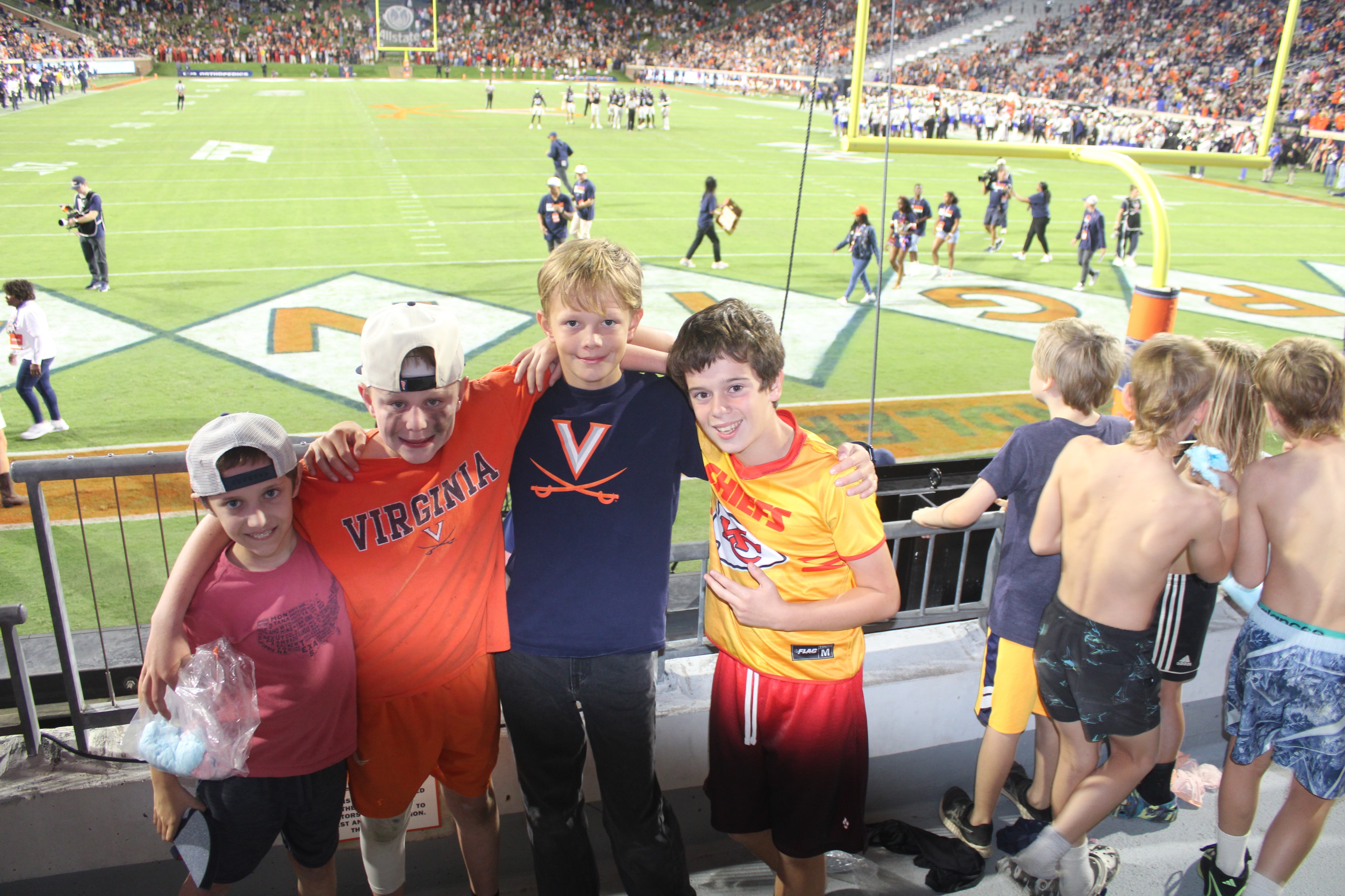 Fans at Virginia vs Delaware game day