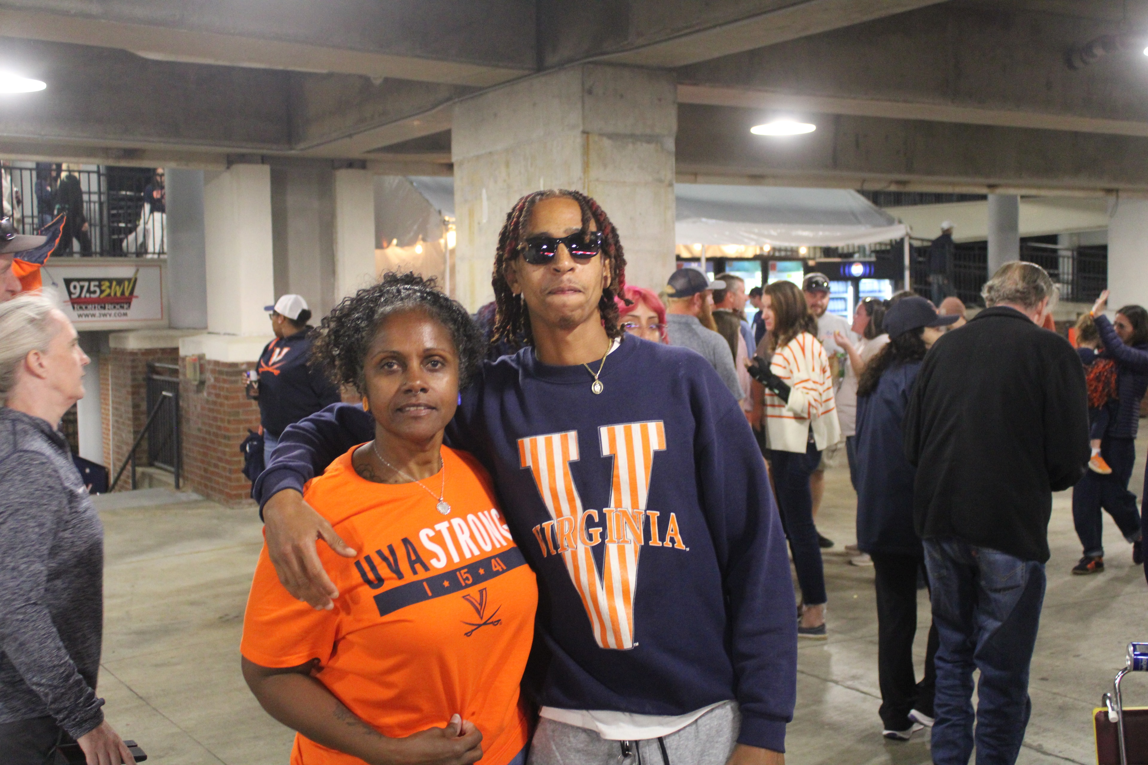 Fans at Virginia vs Delaware game day