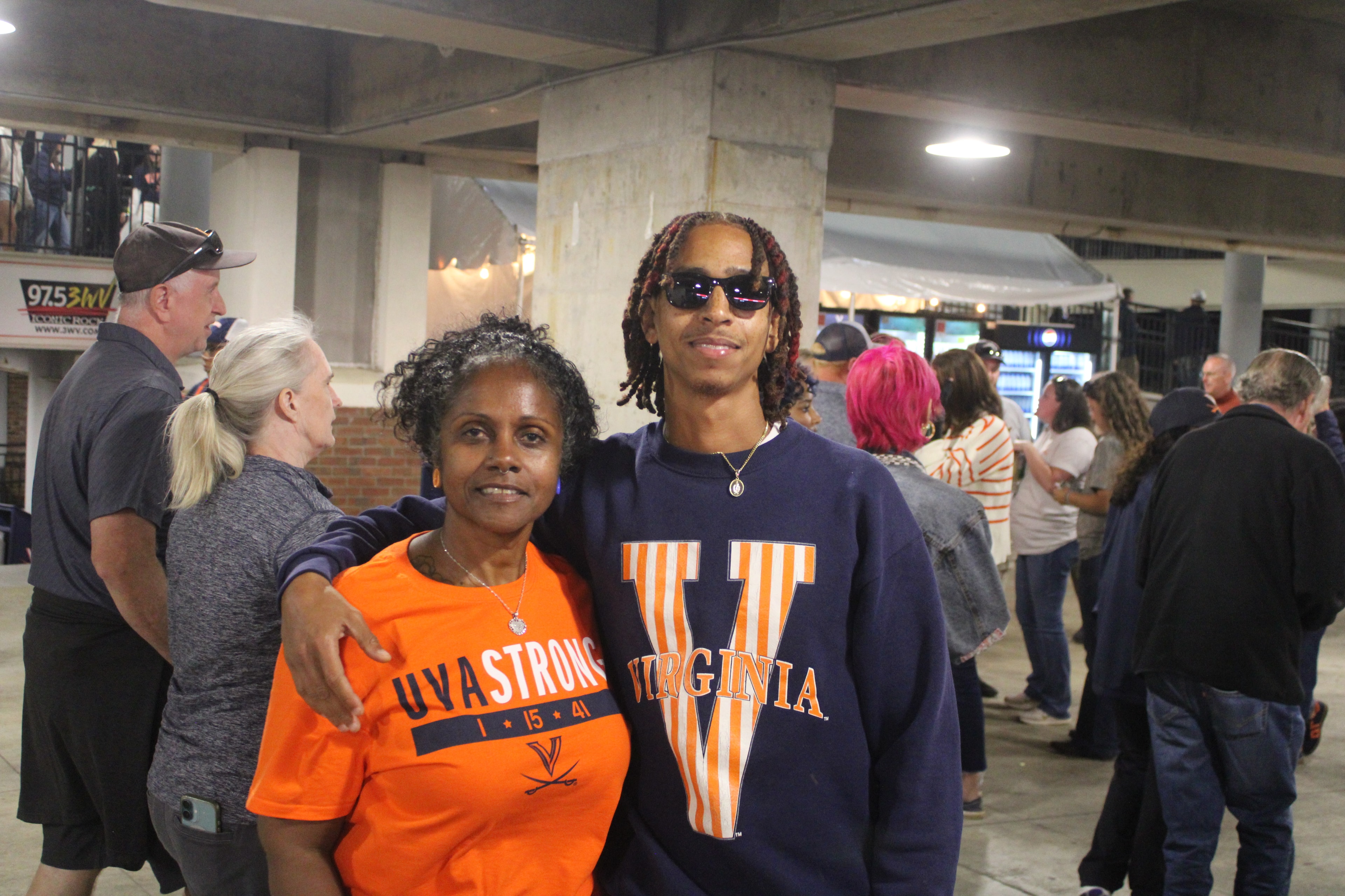 Fans at Virginia vs Delaware game day
