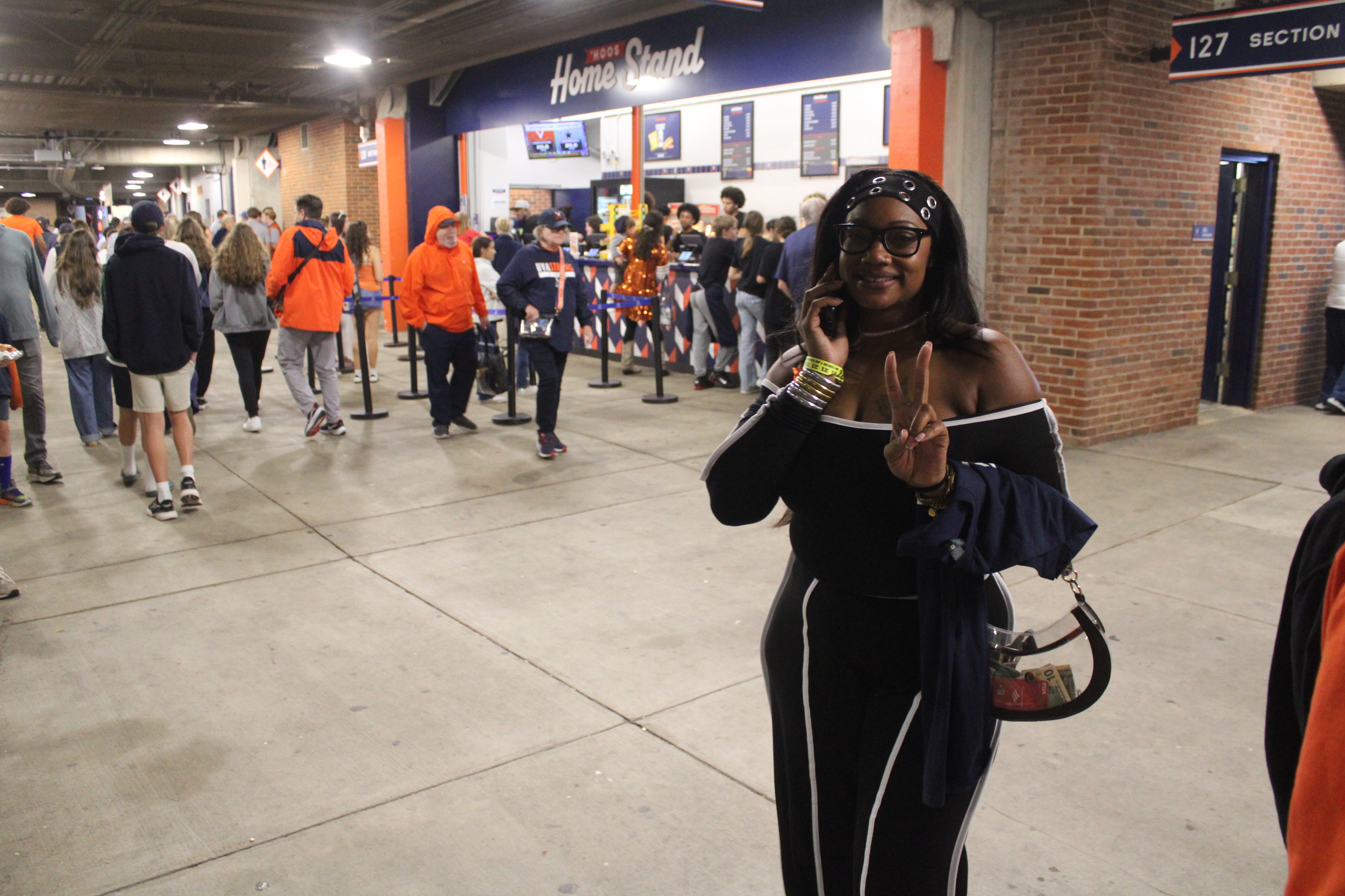 Fans at Virginia vs Delaware game day