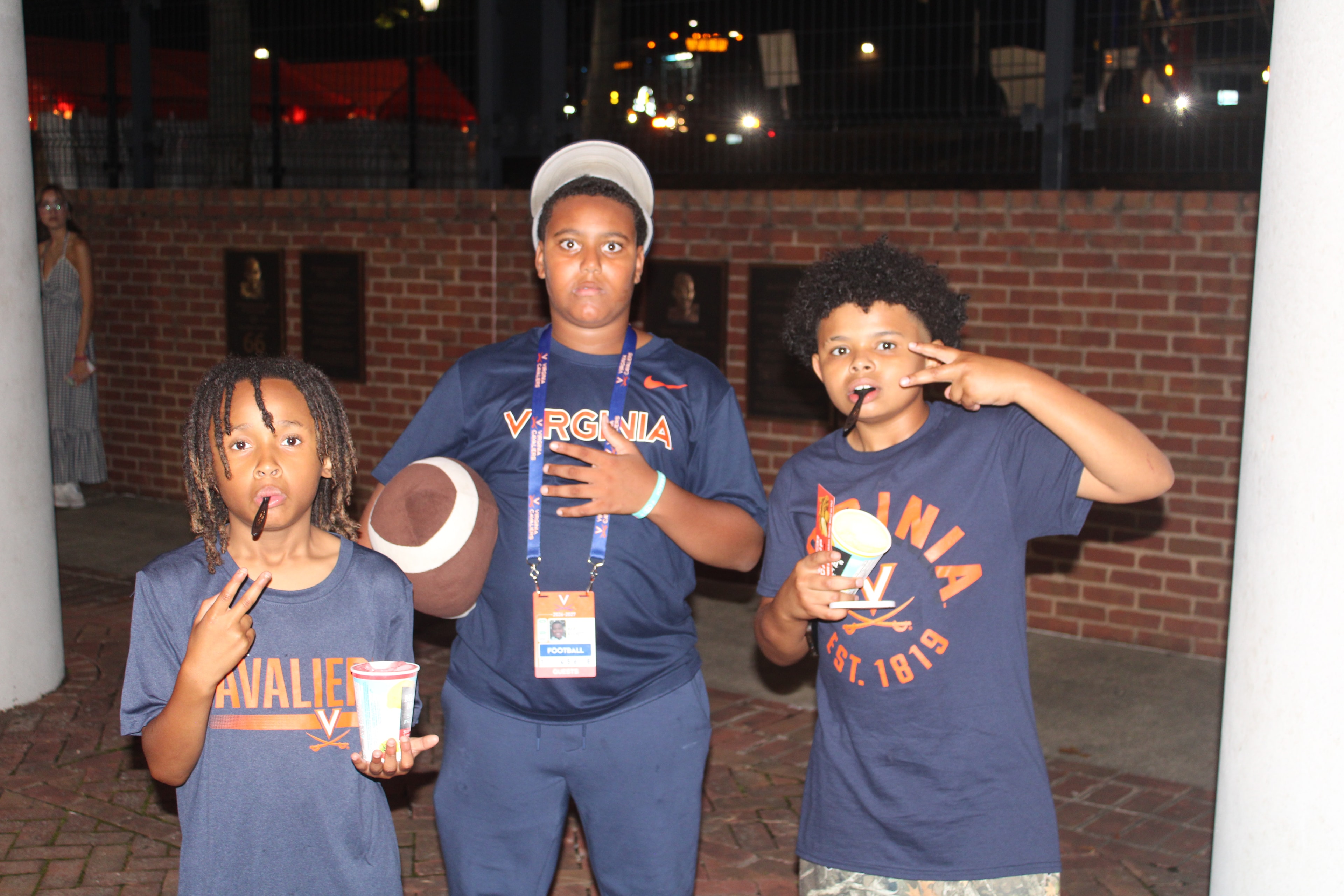 Fans at Virginia vs Norfolk State game day