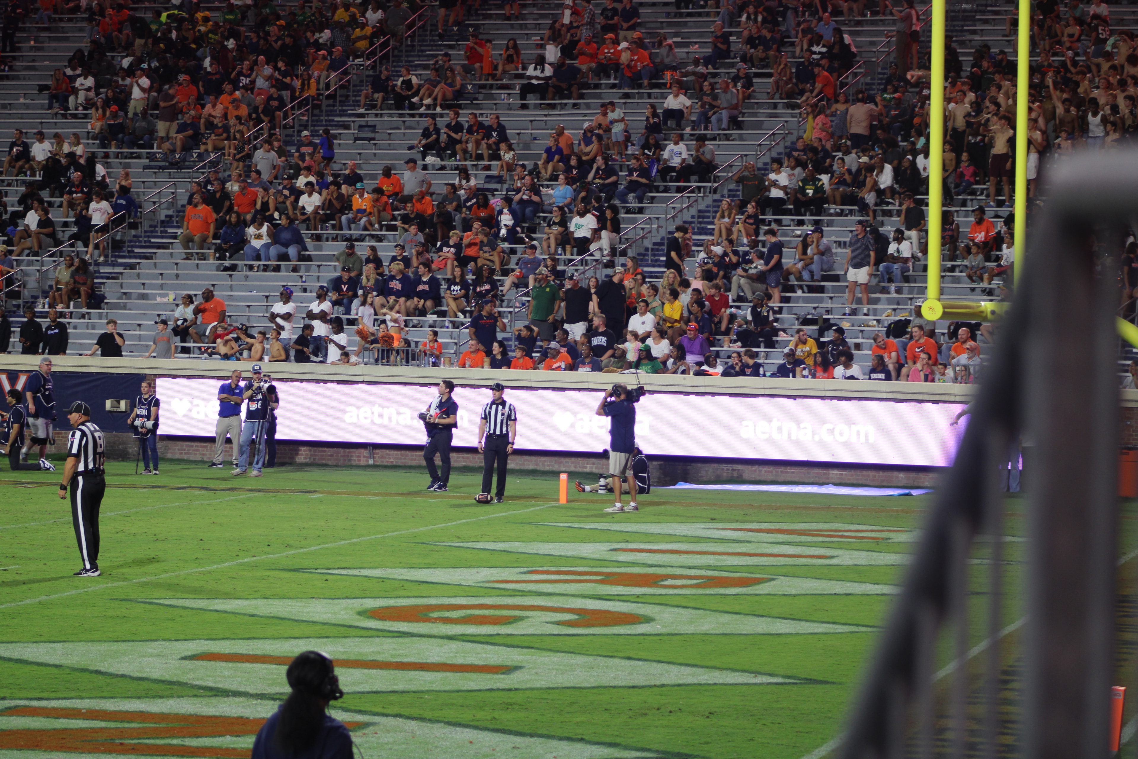 Fans at Virginia vs Norfolk State game day