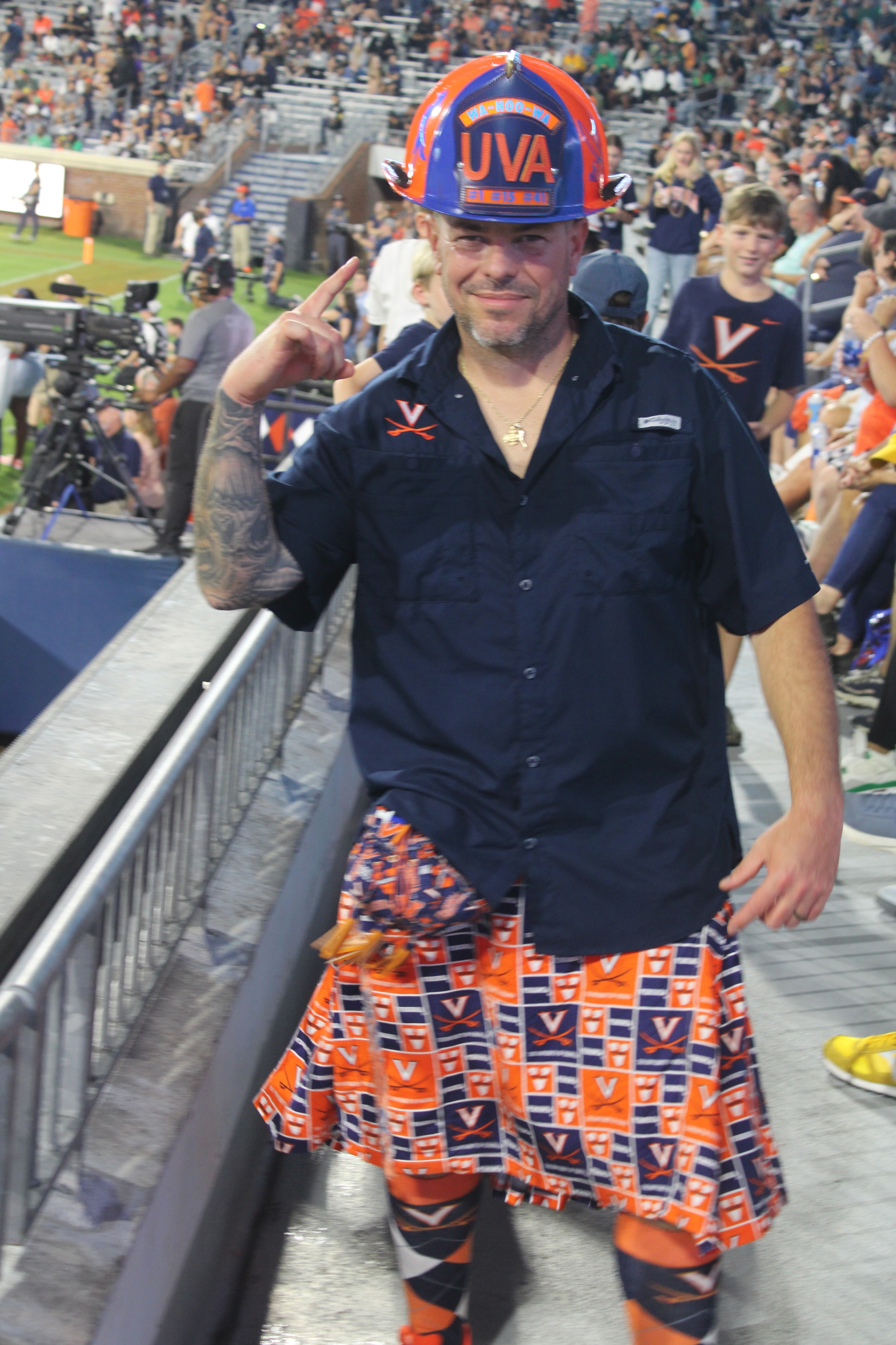 Fans at Virginia vs Norfolk State game day