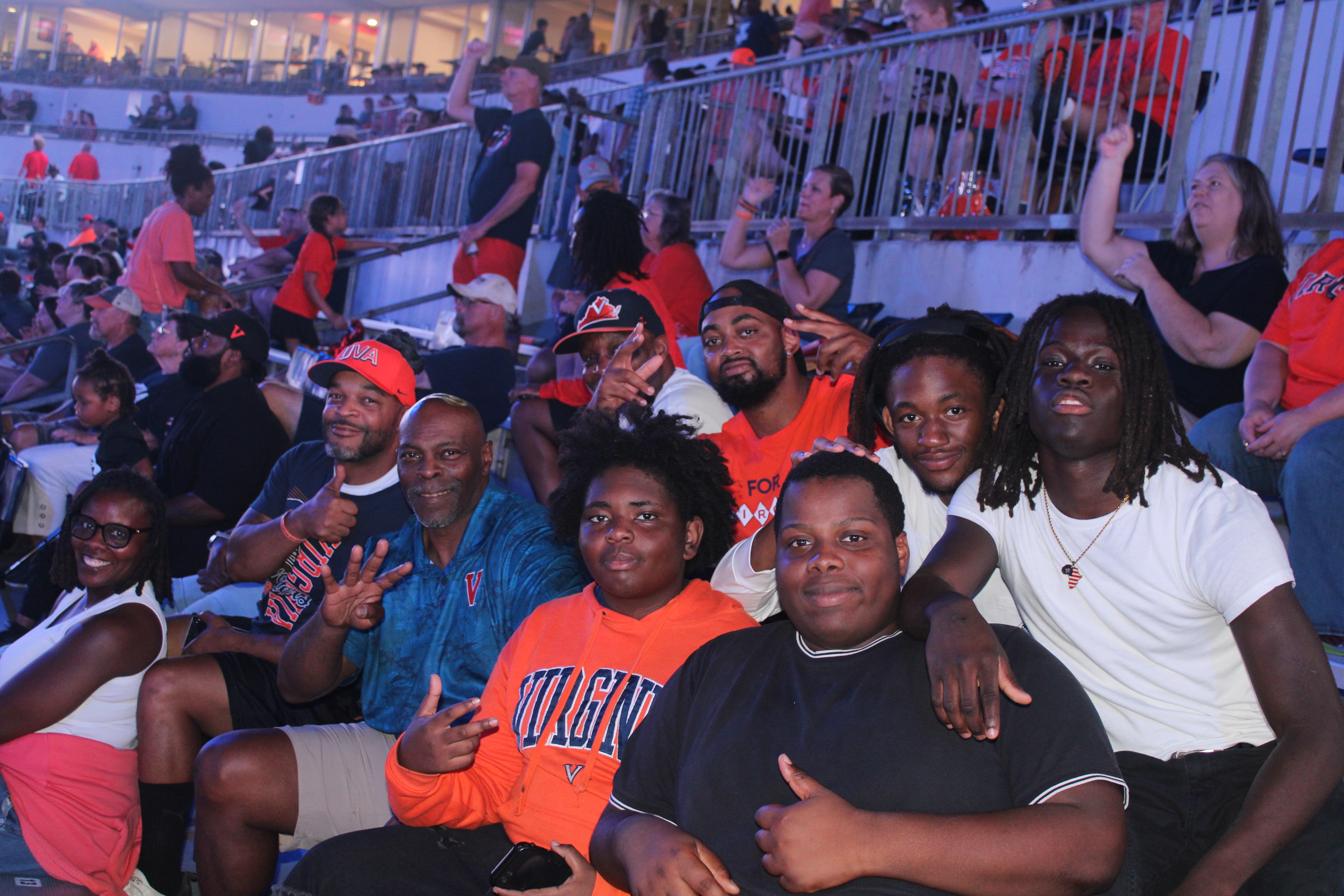 Fans at Virginia vs Norfolk State game day