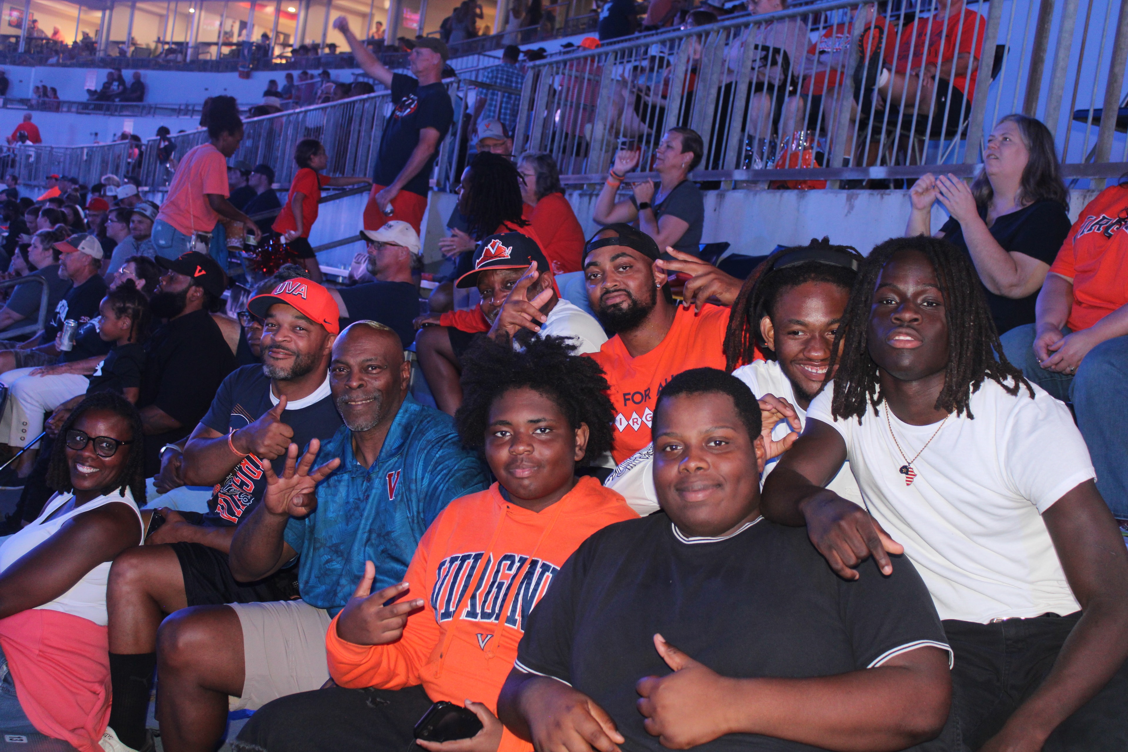 Fans at Virginia vs Norfolk State game day