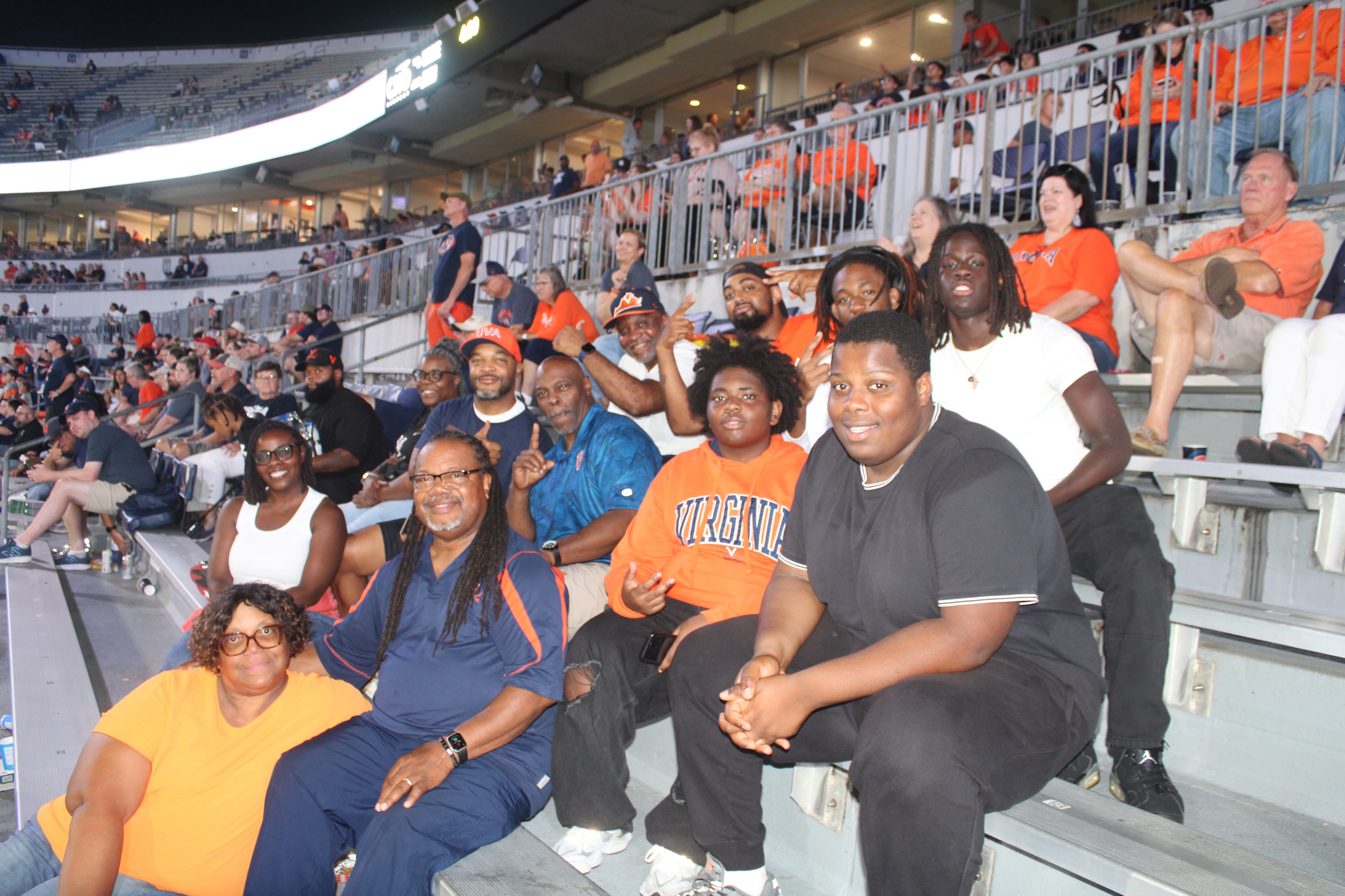 Fans at Virginia vs Norfolk State game day