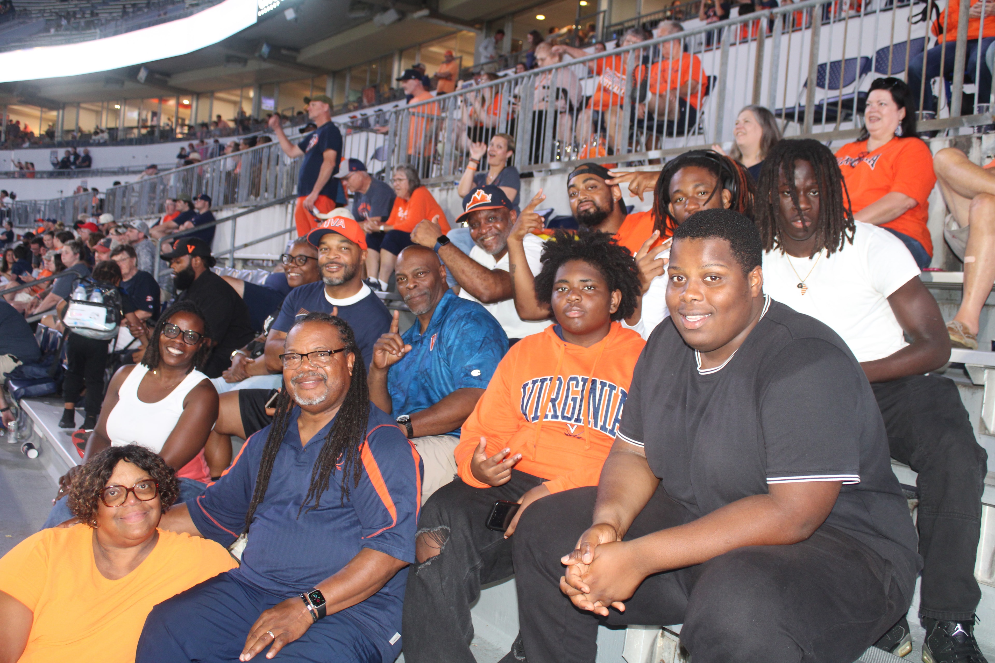 Fans at Virginia vs Norfolk State game day