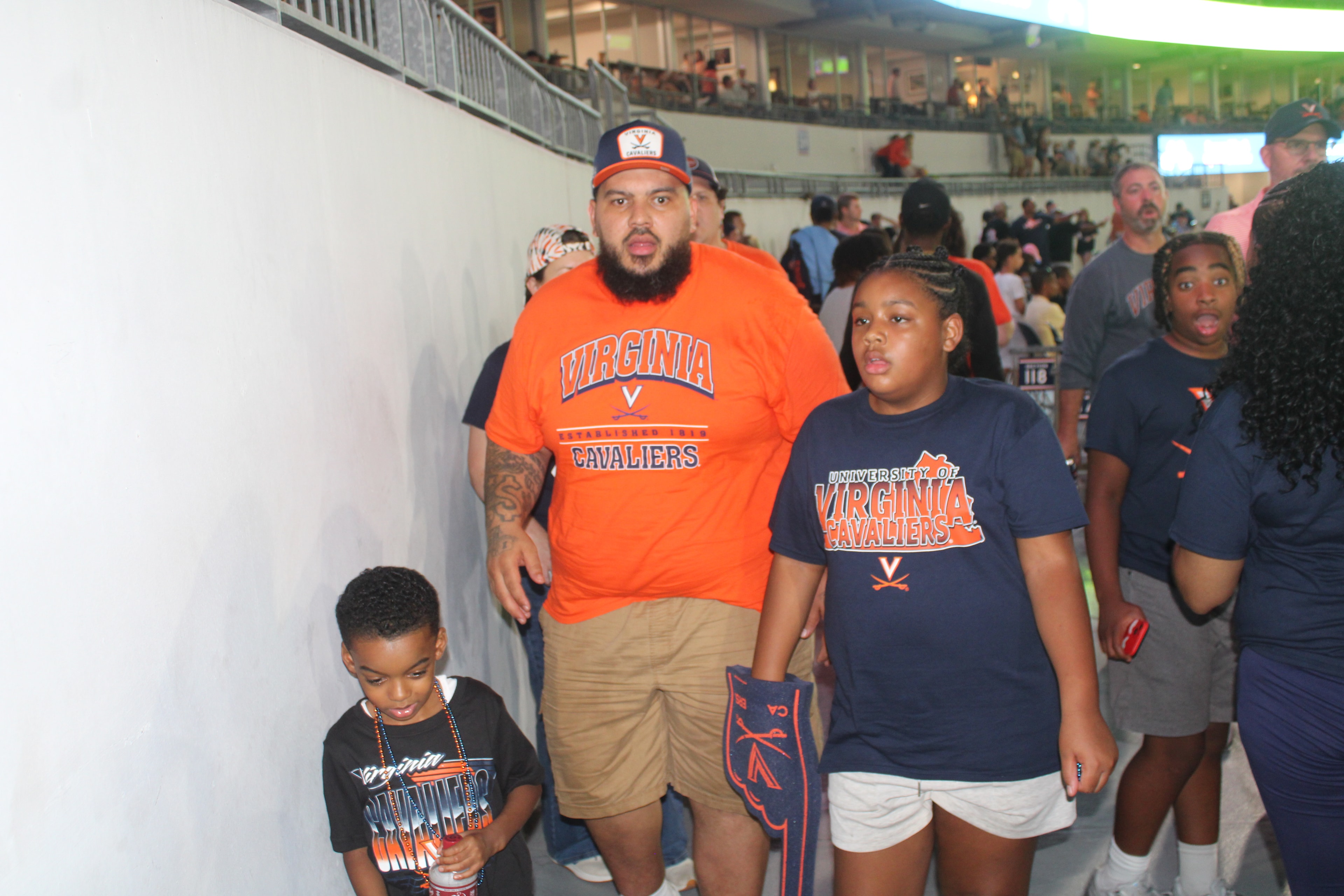 Fans at Virginia vs Norfolk State game day